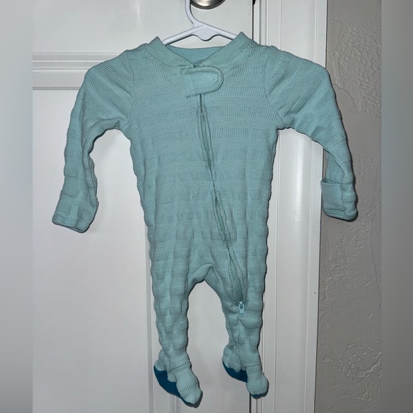 Teal Baby Blue Chunky Newborn Sleeper Unisex - Picture 8 of 8